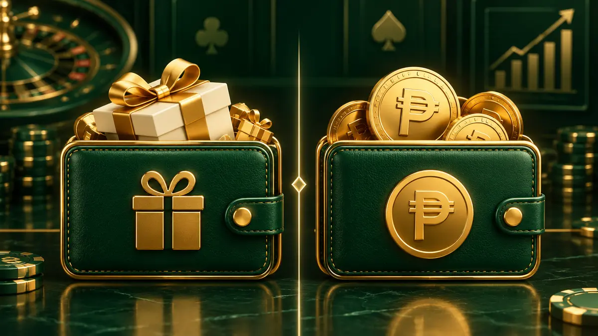 Casino bonus wallet compared with cash balance wallet