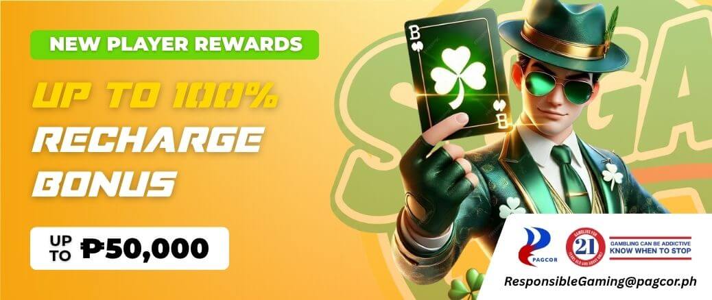 Supplied promotion advertising up to 100% recharge bonus, up to PHP 50,000