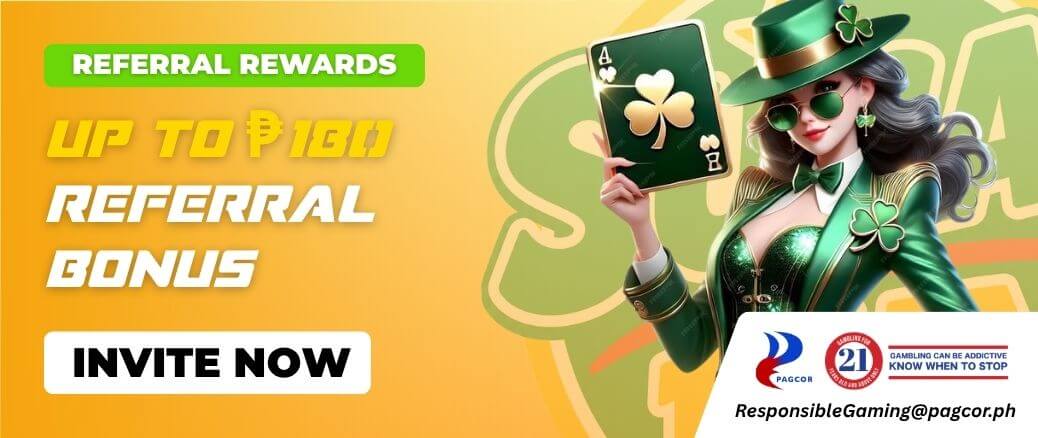 Supplied promotion advertising up to PHP 180 referral bonus